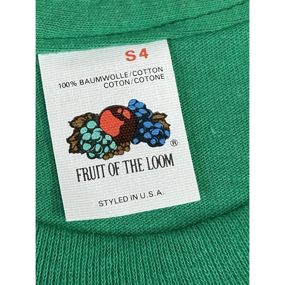 Vintage Oxford University‎ Tee Green S Fruit of the Loom Deadstock
